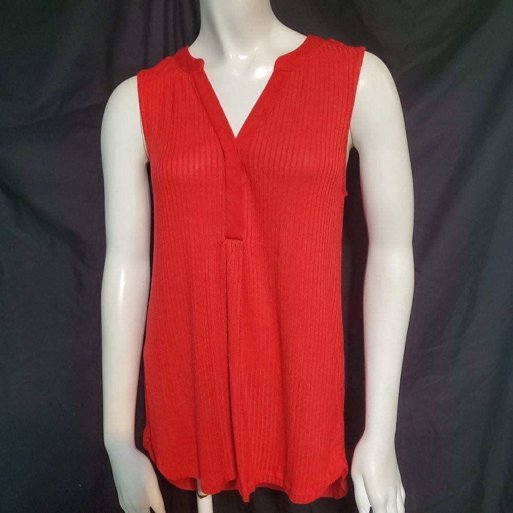 Cupio Red Striped Tank Top (S) - Picture 2 of 6